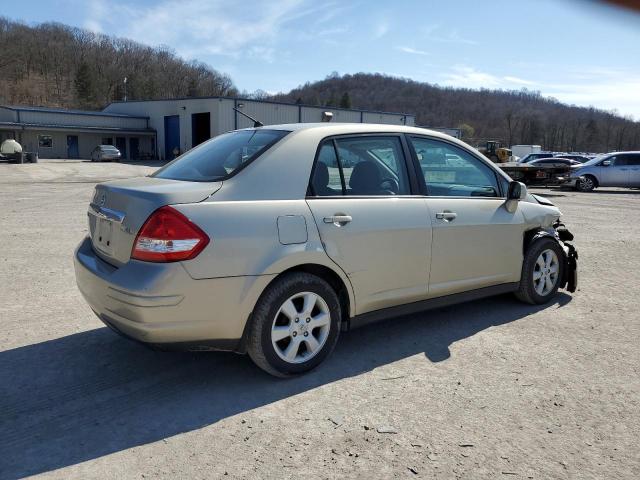 3N1BC11E49L405314 - 2009 NISSAN VERSA S TAN photo 3