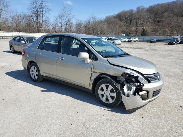 3N1BC11E49L405314 - 2009 NISSAN VERSA S TAN photo 4