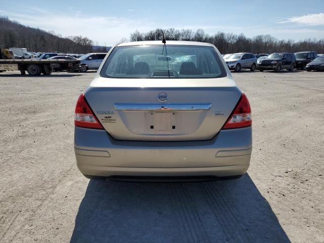 3N1BC11E49L405314 - 2009 NISSAN VERSA S TAN photo 6