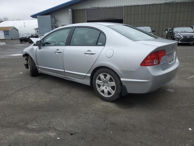 2HGFA16577H312484 - 2007 HONDA CIVIC LX SILVER photo 2