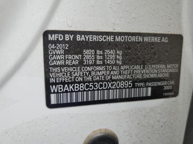 WBAKB8C53CDX20895 - 2012 BMW 750 LI WHITE photo 12