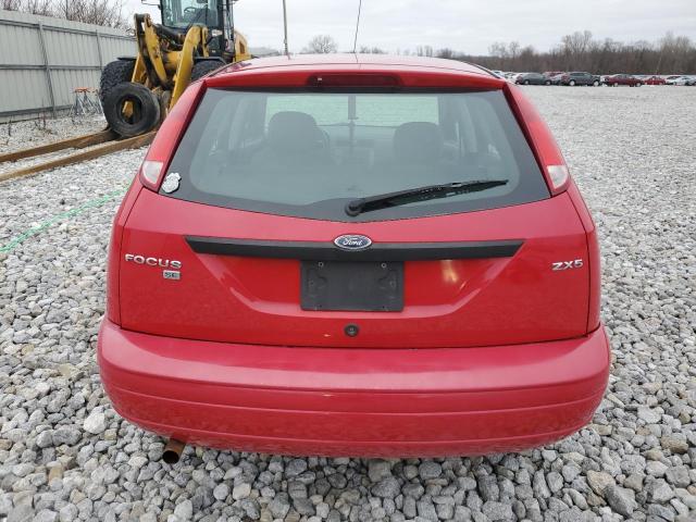 3FAFP37N25R161584 - 2005 FORD FOCUS ZX5 RED photo 6