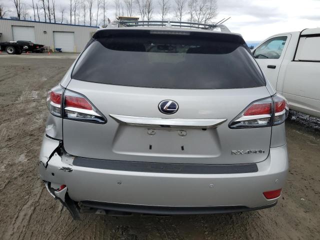 JTJBC1BA4F2464267 - 2015 LEXUS RX 450H SILVER photo 6