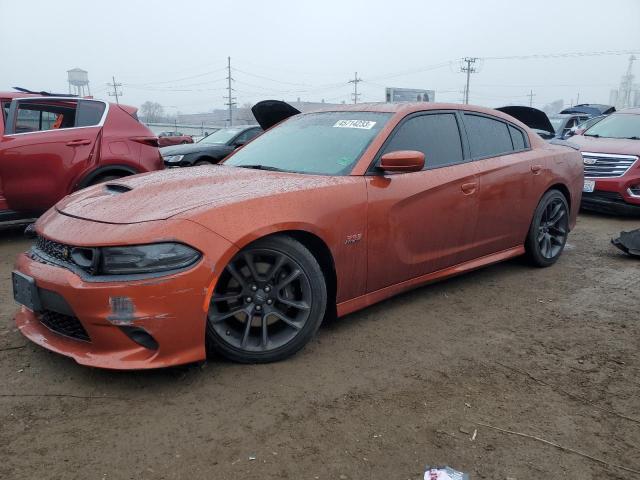 2C3CDXGJ5LH254848 - 2020 DODGE CHARGER SCAT PACK ORANGE photo 1