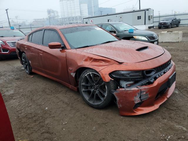 2C3CDXGJ5LH254848 - 2020 DODGE CHARGER SCAT PACK ORANGE photo 4