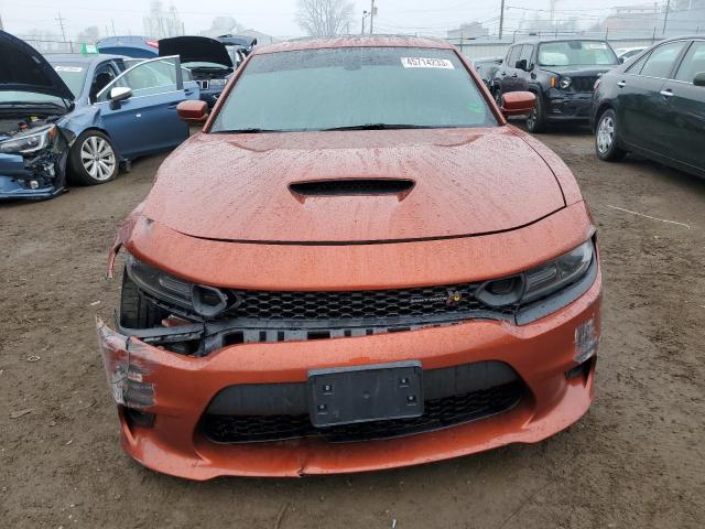 2C3CDXGJ5LH254848 - 2020 DODGE CHARGER SCAT PACK ORANGE photo 5