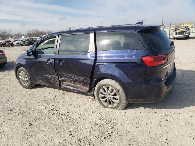 KNDMB5C12L6596341 - 2020 KIA SEDONA LX BLUE photo 2