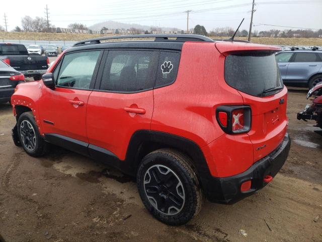 ZACCJBCT8FPB39159 - 2015 JEEP RENEGADE TRAILHAWK RED photo 2