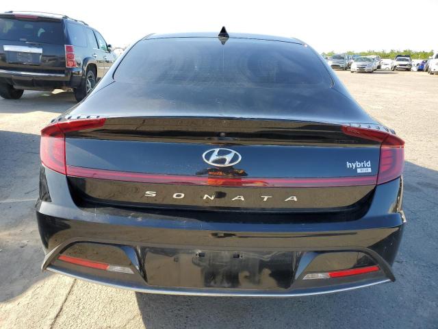 KMHL24JJ4MA035688 - 2021 HYUNDAI SONATA HYBRID BLACK photo 6