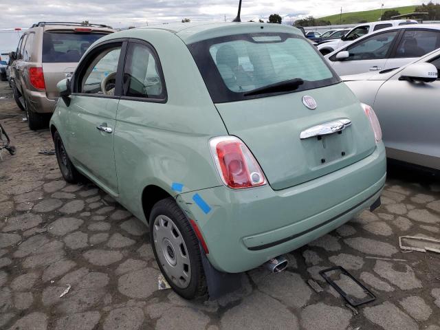 3C3CFFAR8CT381118 - 2012 FIAT 500 POP GREEN photo 2