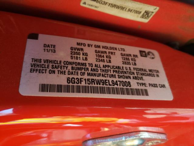 6G3F15RW9EL947008 - 2014 CHEVROLET SS RED photo 12