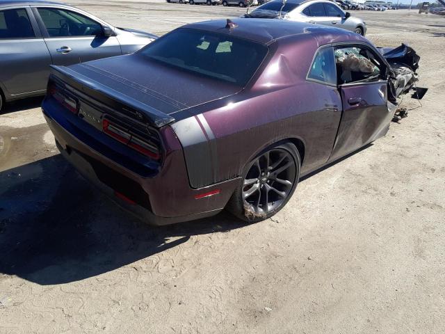 2C3CDZFJ5NH156340 - 2022 DODGE CHALLENGER R/T SCAT PACK PURPLE photo 3