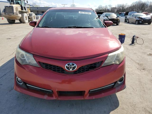 4T1BF1FK1EU742781 - 2014 TOYOTA CAMRY L RED photo 5