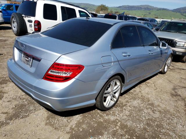 WDDGF4HBXDR250380 - 2013 MERCEDES-BENZ C 250 SILVER photo 3