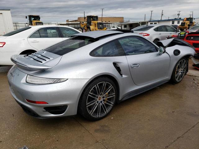 WP0AD2A99ES166191 - 2014 PORSCHE 911 TURBO SILVER photo 3