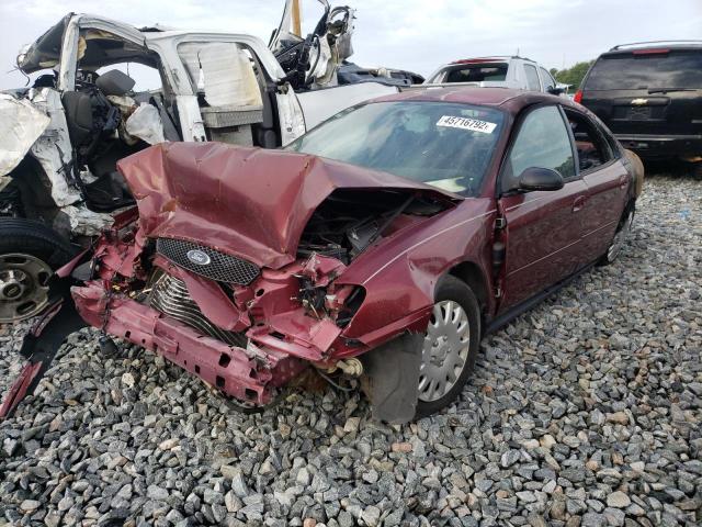 1FAFP53UX7A169048 - 2007 FORD TAURUS SE RED photo 2