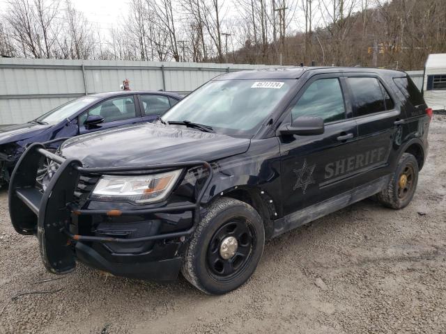 1FM5K8AT6JGC74587 - 2018 FORD EXPLORER POLICE INTERCEPTOR BLACK photo 1