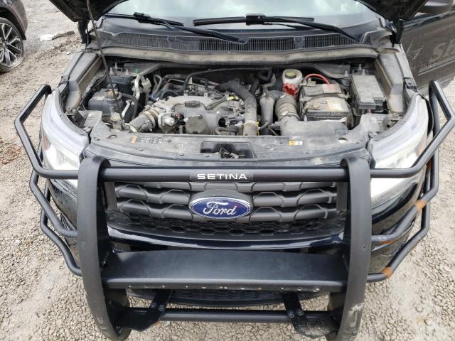 1FM5K8AT6JGC74587 - 2018 FORD EXPLORER POLICE INTERCEPTOR BLACK photo 12