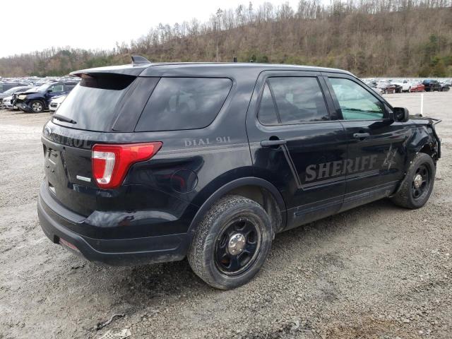 1FM5K8AT6JGC74587 - 2018 FORD EXPLORER POLICE INTERCEPTOR أسود صورة 3