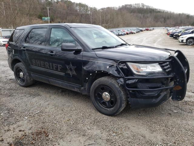 1FM5K8AT6JGC74587 - 2018 FORD EXPLORER POLICE INTERCEPTOR أسود صورة 4