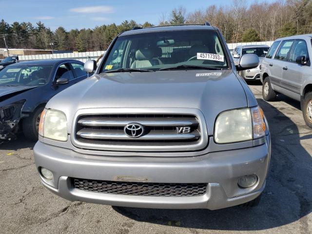 5TDBT48A33S185389 - 2003 TOYOTA SEQUOIA LIMITED SILVER photo 5