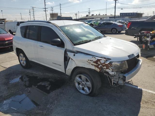 1C4NJCBA5ED832525 - 2014 JEEP COMPASS SPORT WHITE photo 4