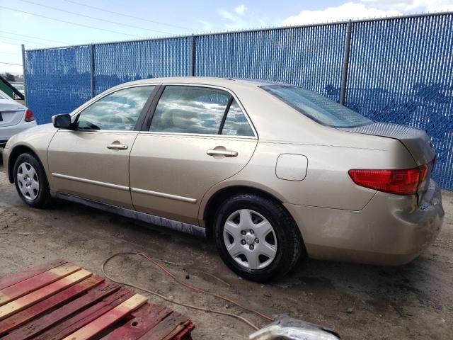 1HGCM56465A172755 - 2005 HONDA ACCORD LX GOLD photo 2