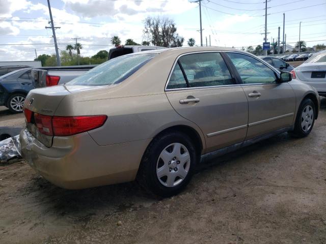 1HGCM56465A172755 - 2005 HONDA ACCORD LX GOLD photo 3