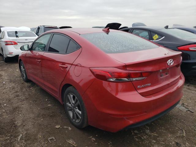 5NPD84LF0HH134717 - 2017 HYUNDAI ELANTRA SE RED photo 2