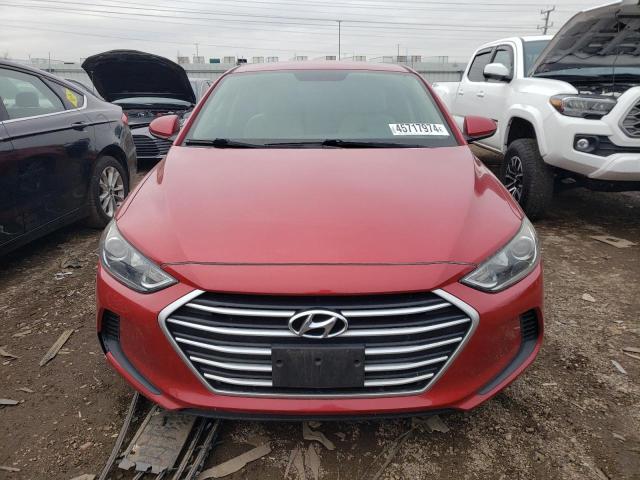 5NPD84LF0HH134717 - 2017 HYUNDAI ELANTRA SE RED photo 5