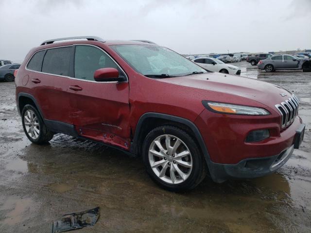 1C4PJLDB2HW522517 - 2017 JEEP CHEROKEE LIMITED RED photo 4