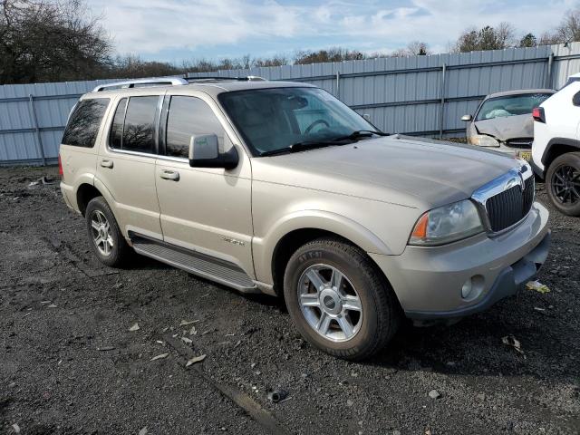 5LMEU88H04ZJ14609 - 2004 LINCOLN AVIATOR BEIGE photo 4