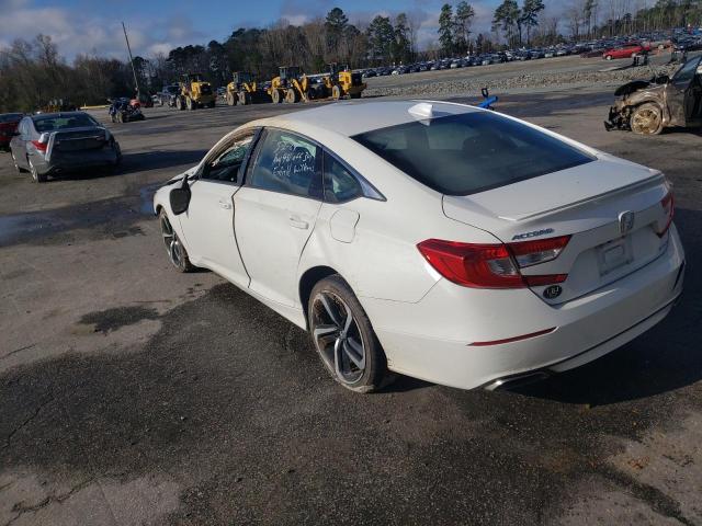 1HGCV1F39KA147308 - 2019 HONDA ACCORD SPORT WHITE photo 2