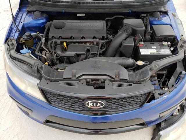 KNAFW6A37A5199165 - 2010 KIA FORTE SX BLUE photo 11