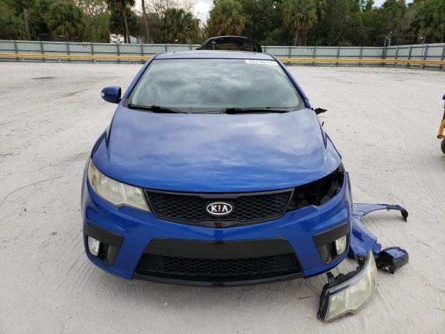 KNAFW6A37A5199165 - 2010 KIA FORTE SX BLUE photo 5