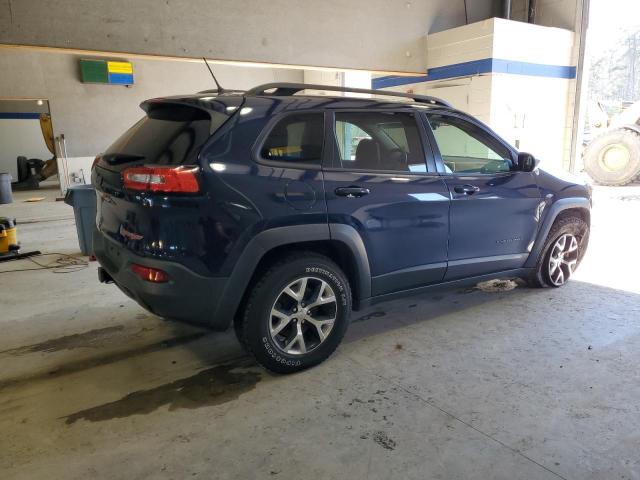 1C4PJMBS4EW132393 - 2014 JEEP CHEROKEE TRAILHAWK BLUE photo 3