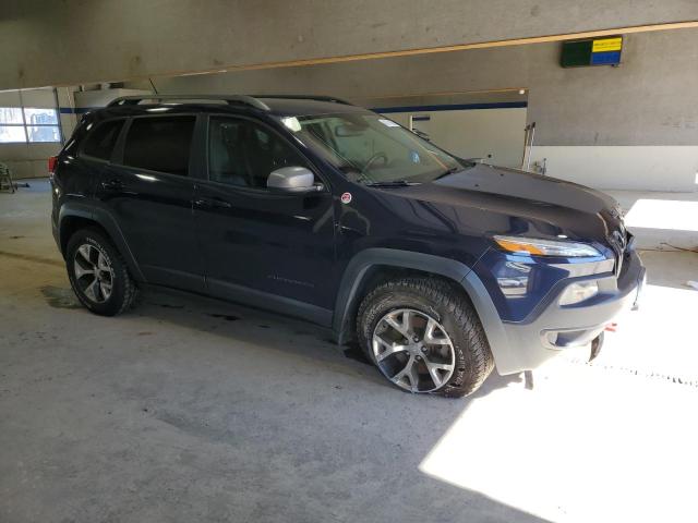 1C4PJMBS4EW132393 - 2014 JEEP CHEROKEE TRAILHAWK BLUE photo 4