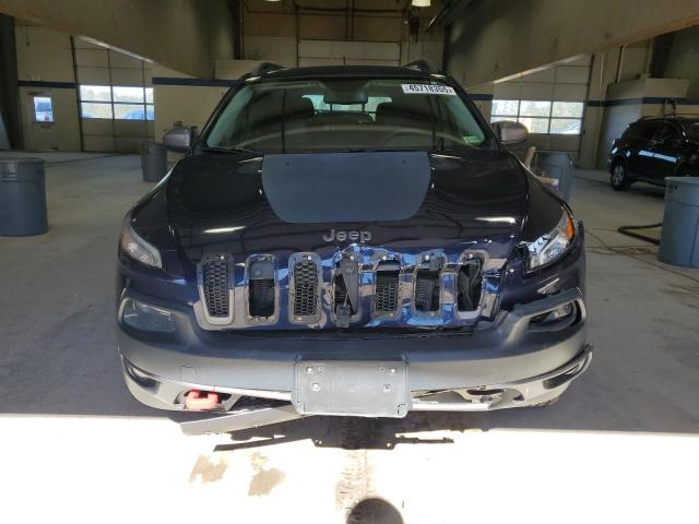 1C4PJMBS4EW132393 - 2014 JEEP CHEROKEE TRAILHAWK BLUE photo 5