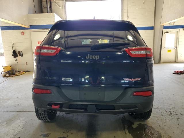 1C4PJMBS4EW132393 - 2014 JEEP CHEROKEE TRAILHAWK BLUE photo 6