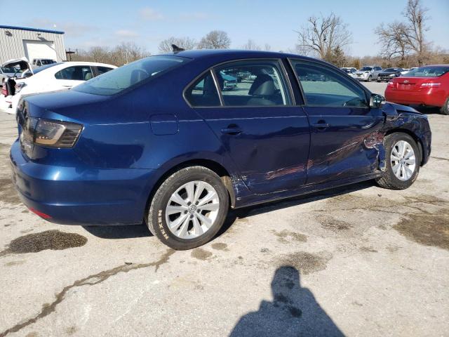 3VWDX7AJ0BM387739 - 2011 VOLKSWAGEN JETTA SE BLUE photo 3