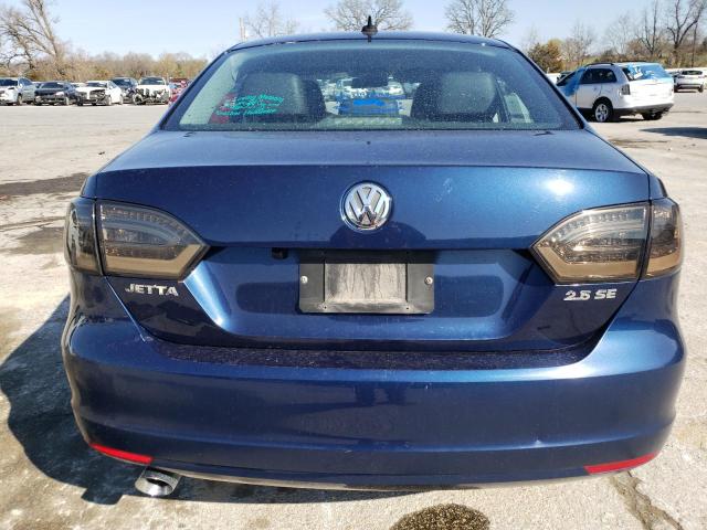 3VWDX7AJ0BM387739 - 2011 VOLKSWAGEN JETTA SE BLUE photo 6