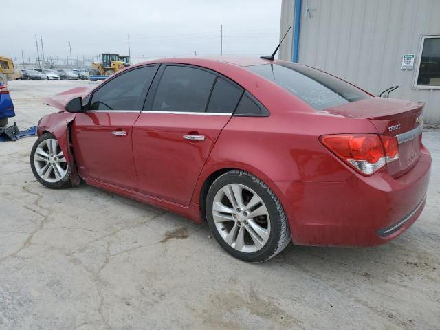 1G1PG5SB4E7272323 - 2014 CHEVROLET CRUZE LTZ RED photo 2