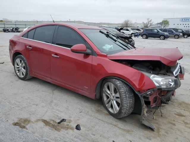 1G1PG5SB4E7272323 - 2014 CHEVROLET CRUZE LTZ RED photo 4