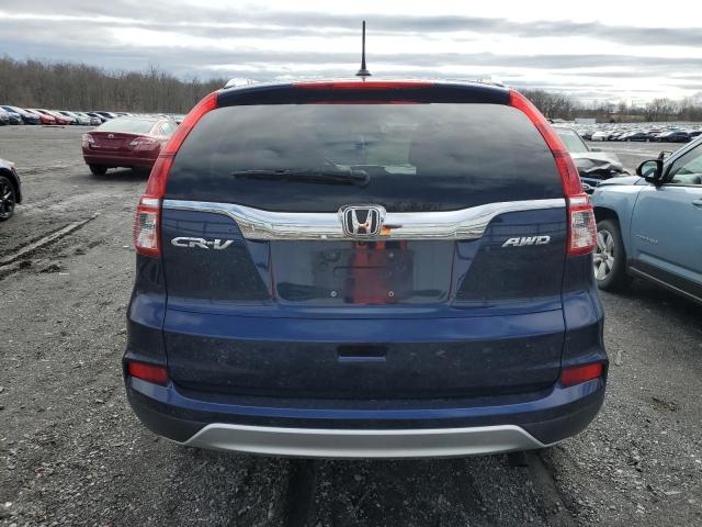 2HKRM4H74GH725988 - 2016 HONDA CR-V EXL BLUE photo 6