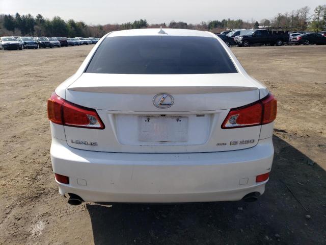 JTHCK262595035806 - 2009 LEXUS IS 250 WHITE photo 6