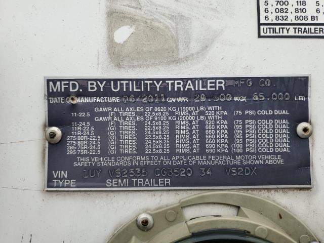 1UYVS2535CG352034 - 2012 UTILITY TRAILER WHITE photo 10