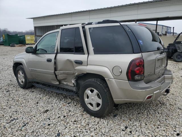 1GNDS13S622469347 - 2002 CHEVROLET TRAILBLAZE SILVER photo 2