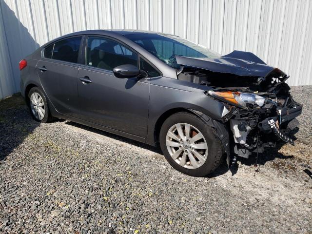 KNAFX4A8XF5364663 - 2015 KIA FORTE EX GRAY photo 4