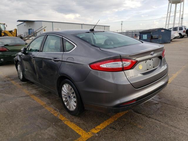 3FA6P0LUXDR225526 - 2013 FORD FUSION SE HYBRID GRAY photo 2