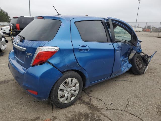 JTDKTUD3XCD536673 - 2012 TOYOTA YARIS BLUE photo 3